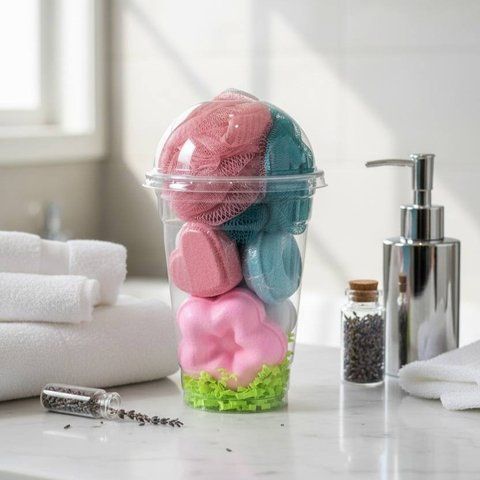 Набір бомбочок для ванни з мочалкою "Bath Mix" smb фото